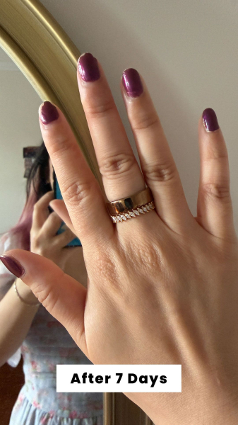 Allure commerce editor Sarah Han 7 days after applying Mooncat Lacquer